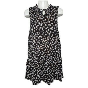 Sonoma Goods For Life Women's Petite Floral Linen Blend Dress PM